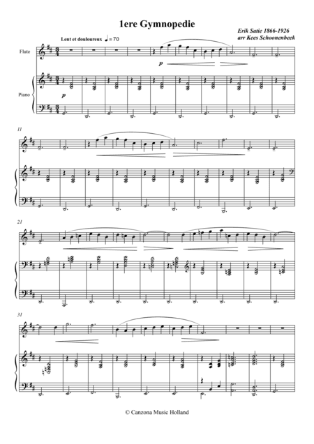 Gymnopedie I (arr. Kees Schoonenbeek)