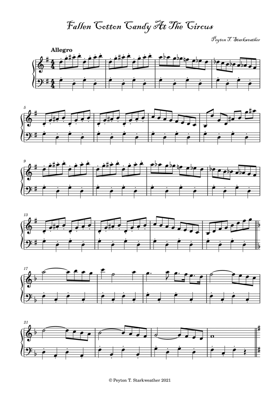 Fallen Cotton Candy At The Circus