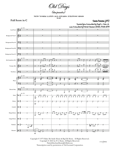 Old Days (arr. Patrick Sheehan)