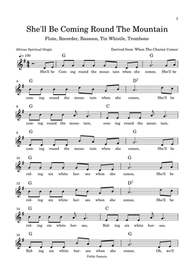 She'll Be Coming Round The Mountain (arr. Aliese Watts)