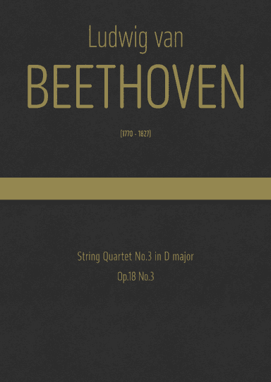 Beethoven - String Quartet No.3 in D major, Op.18 No.3 (arr. J.G. Cucó Barber)