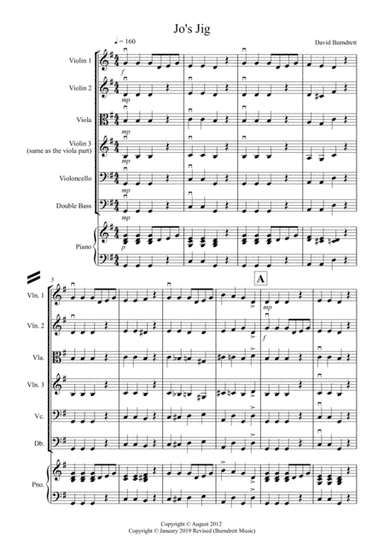 Jo's Jig for String Orchestra