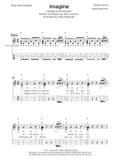 Imagine (arr. Yoko Matsuda)
