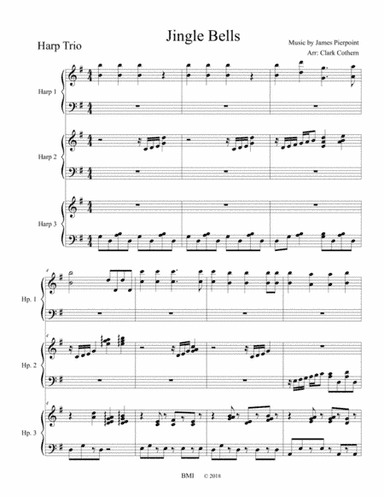 Jingle Bells (Harp Trio) (arr. Clark Cothern)