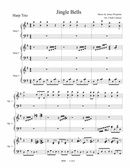 Jingle Bells (Harp Trio) (arr. Clark Cothern)
