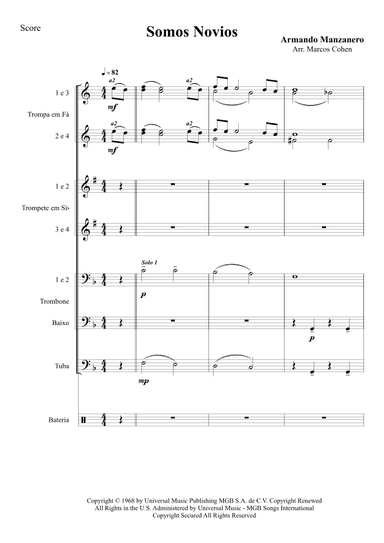 Somos Novios (arr. Marcos Cohen)