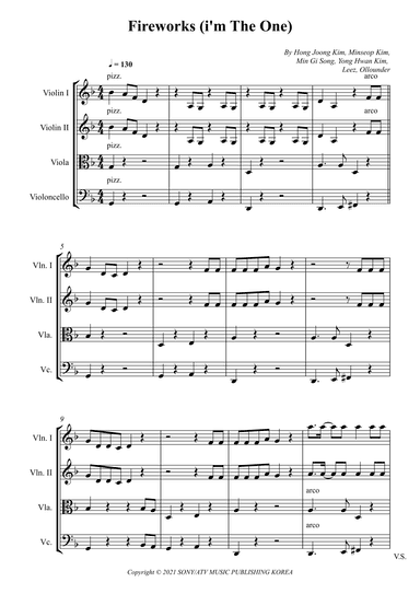 Fireworks (i'm The One) (arr. Wesley S. SIlva)