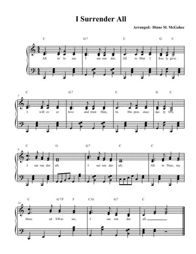 I Surrender All (arr. Diane M. McGahee)