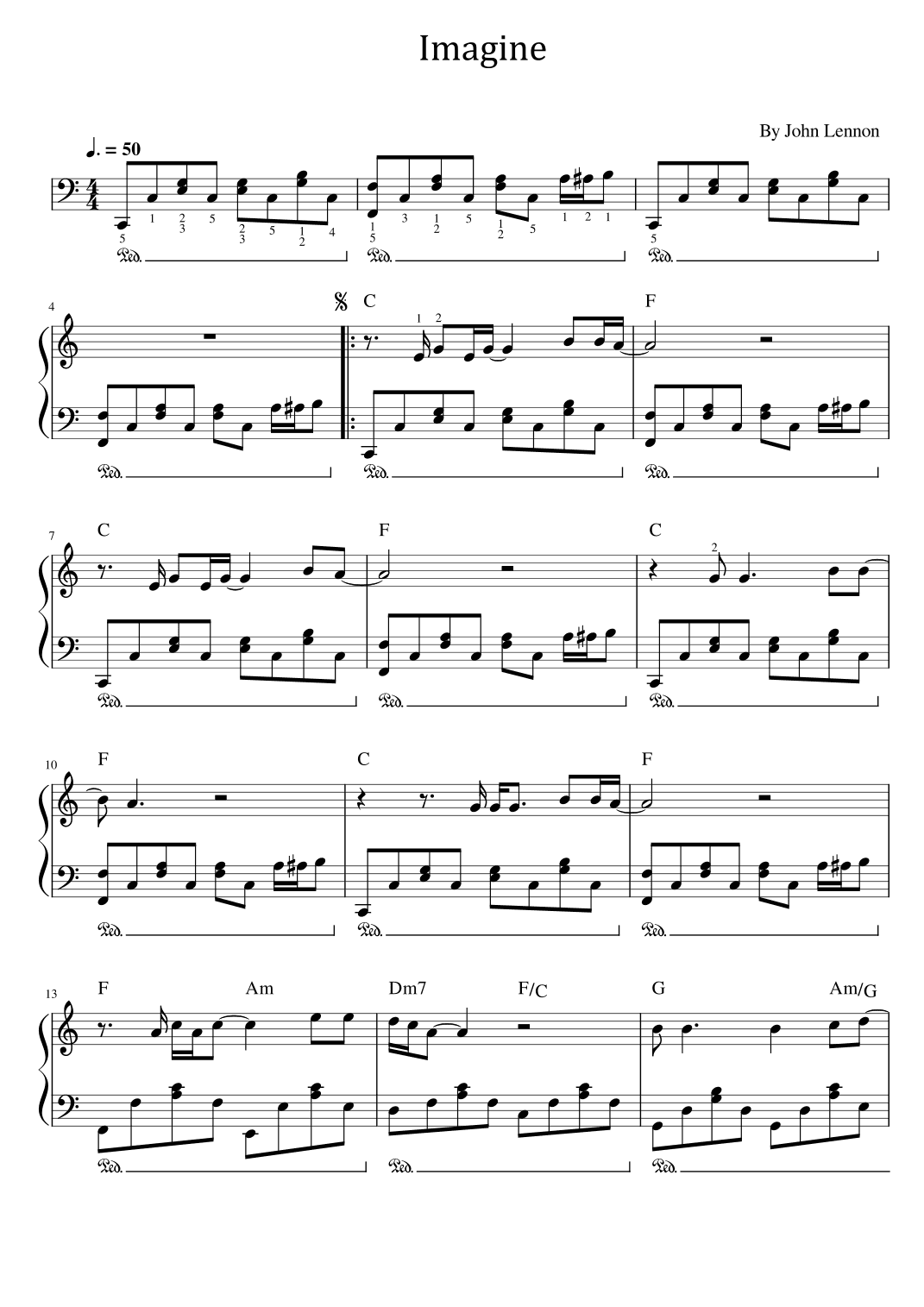 Imagine (arr. poon)
