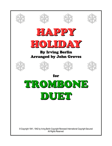 Happy Holiday (arr. John Groves)