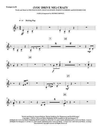 (you Drive Me) Crazy (arr. Jeffrey Bowen)