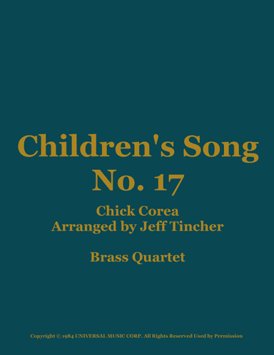 Children's Song No. 17 (arr. Jeff Tincher)