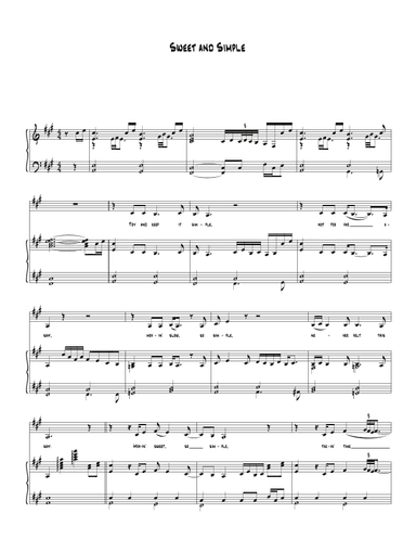 Sweet And Simple (arr. Biegler)