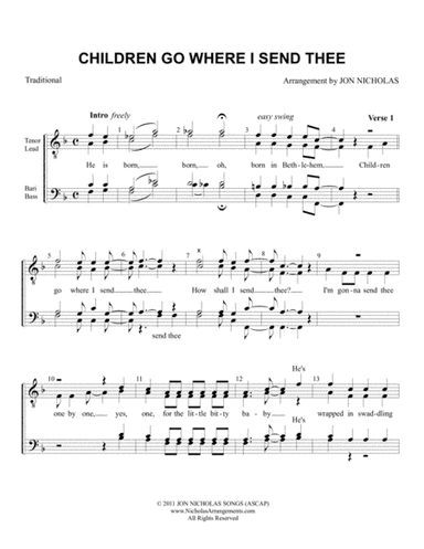 Children Go Where I Send Thee (arr. Jon Nicholas)