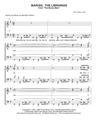 Marian The Librarian (arr. Walter Latzko)