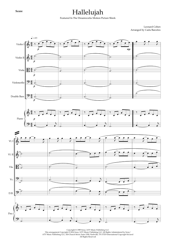 Hallelujah (arr. Cadu Barcelos)