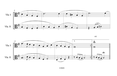 Crown Him with Many Crowns (Viola Duet) (arr. B. C. Dockery)