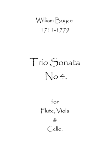 Trio Sonata No.4 (arr. Spence Bundy)