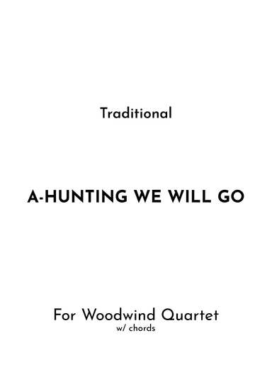 A-Hunting We Will Go (arr. Jireh J.)