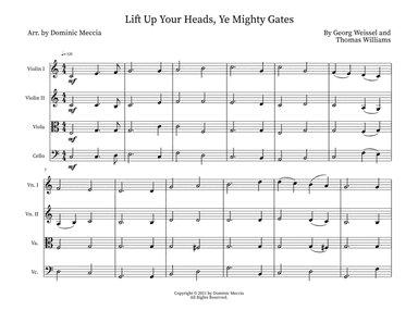 Lift Up Your Heads, Ye Mighty Gates (arr. Dominic Meccia)
