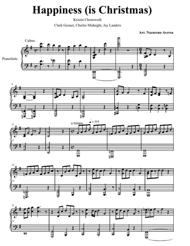 Happiness (is Christmas) (arr. Nazareno Aversa)