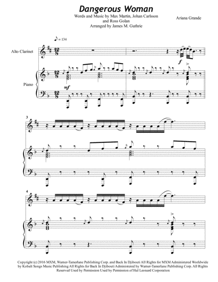 Dangerous Woman (arr. James M. Guthrie)