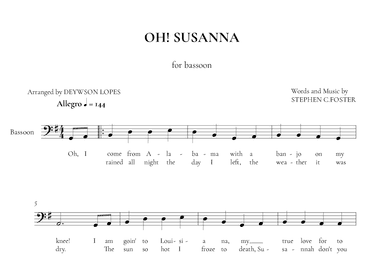 Oh! Susanna (arr. Deywson Lopes)