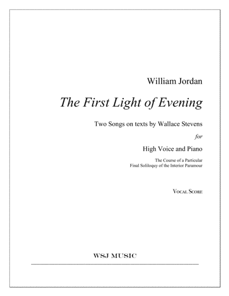 The First Light of Evening