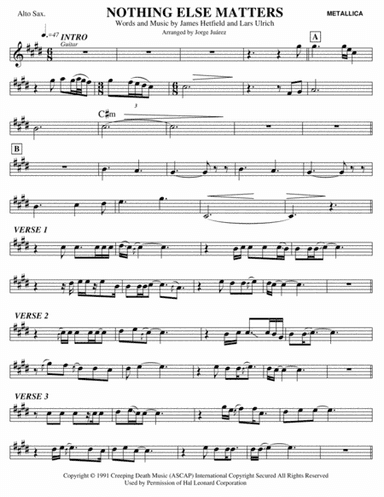 Nothing Else Matters (arr. Jorge Juárez)