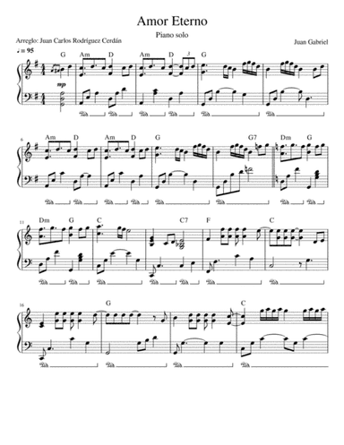 Amor Eterno (arr. Juan Carlos Rodriguez Cerdan)