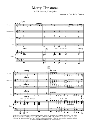 Merry Christmas (arr. Davi Rocha Campos)
