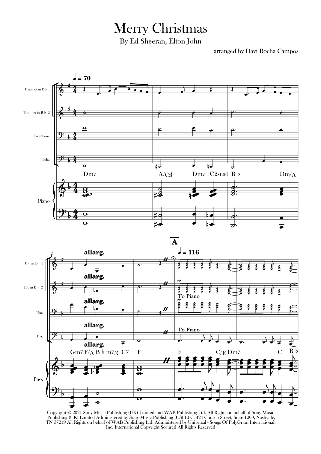 Merry Christmas (arr. Davi Rocha Campos)