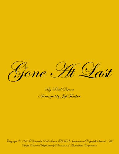 Gone At Last (arr. Jeff Tincher)