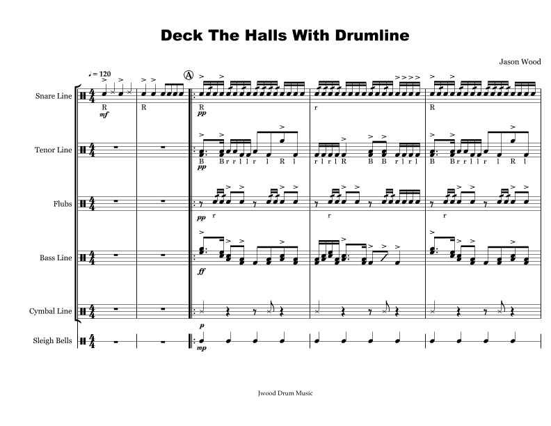 Deck The Halls With Drumline (Drumline Cadence)