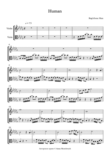Human (arr. Anet Mozolevych)