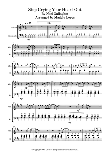 Stop Crying Your Heart Out (arr. Madelu Lopes)