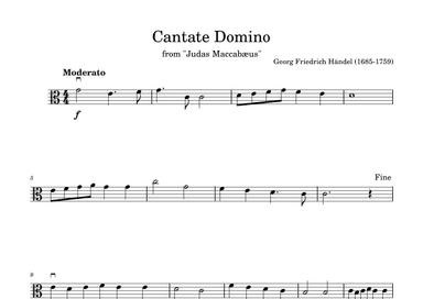 Cantate Domino in C (arr. Diego Marques)