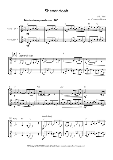 Shenandoah (arr. Christian Morris)