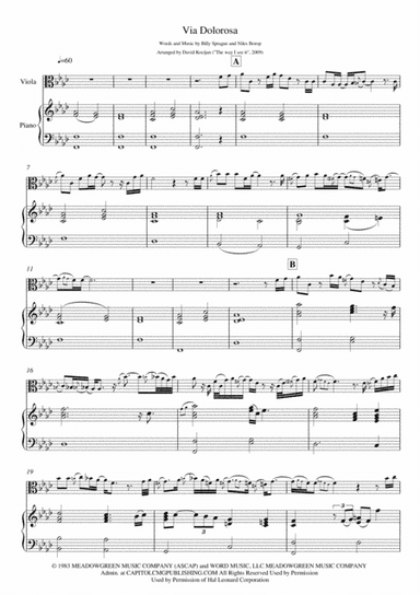 Via Dolorosa (arr. David Kocijan)