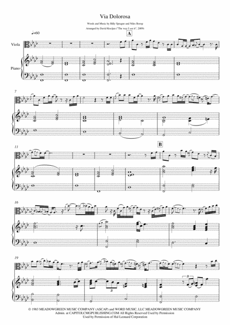 Via Dolorosa (arr. David Kocijan)