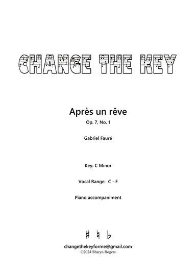 Apres un reve - C Minor (arr. Sharyn Rogers)