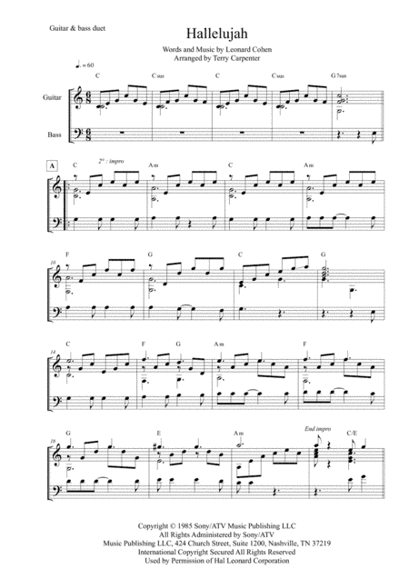 Hallelujah (arr. Terry Carpenter)