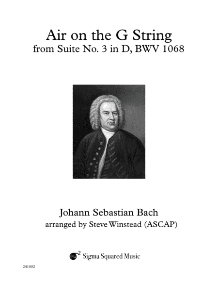 Air on the G String for Saxophone Quartet (arr. Steve Winstead)