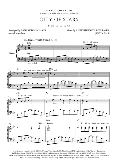 City Of Stars (arr. Danilo "Daca" Alves)