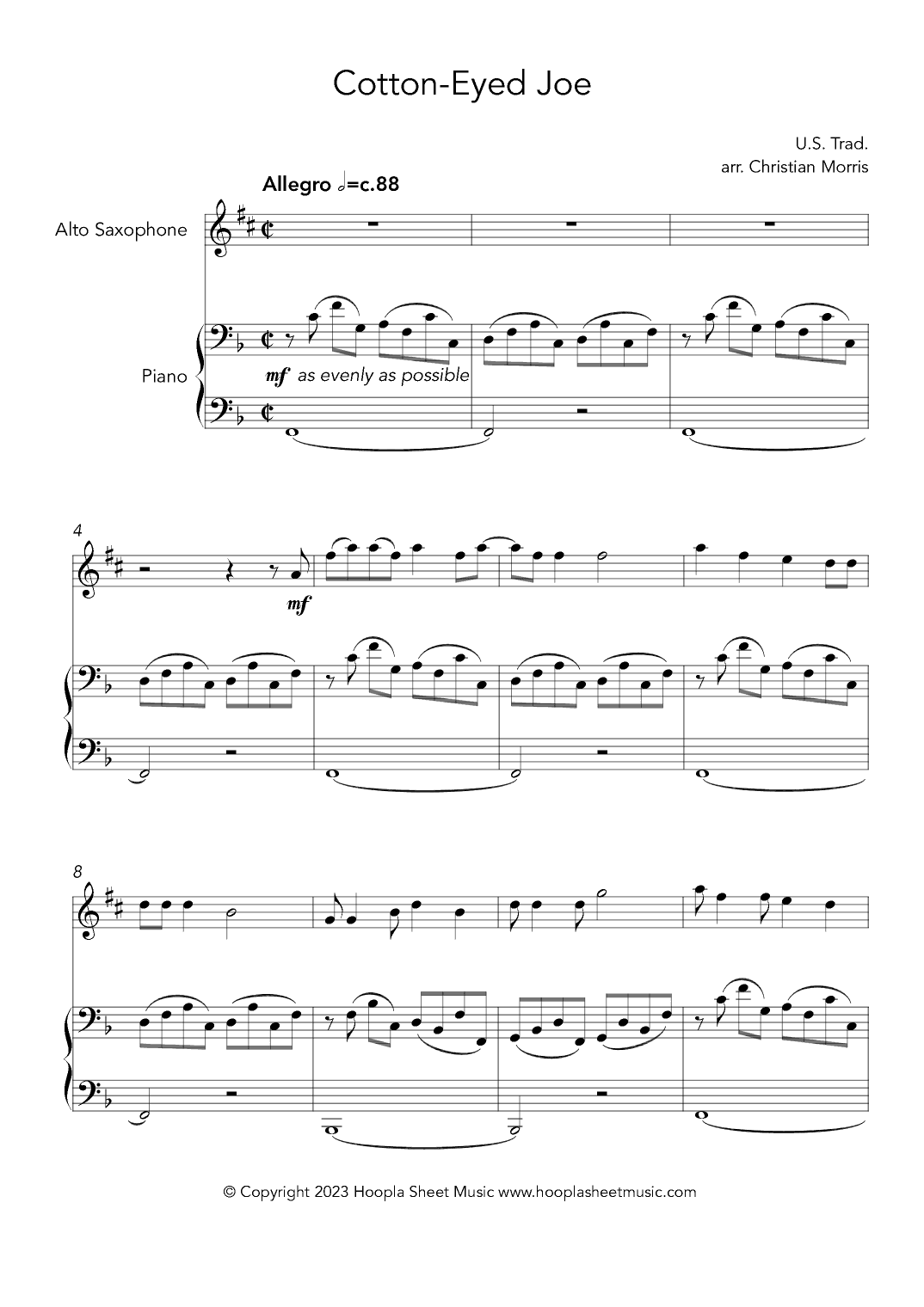 Cotton-Eyed Joe (arr. Christian Morris)