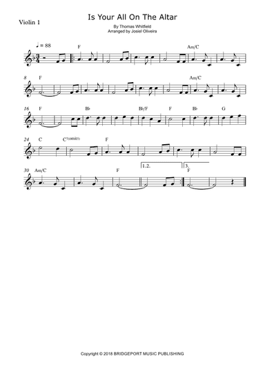 Is Your All On The Altar (arr. Josiel Oliveira)