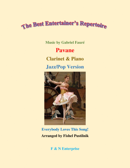 "Pavane"-Piano Background for Clarinet and Piano-Video (arr. Fishel Pustilnik)