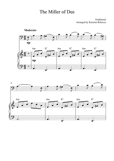 The Miller of Dee (arr. Kaiserin Rebecca)