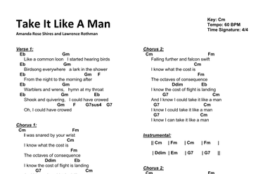 Take It Like A Man (arr. Travis J. Gandy)