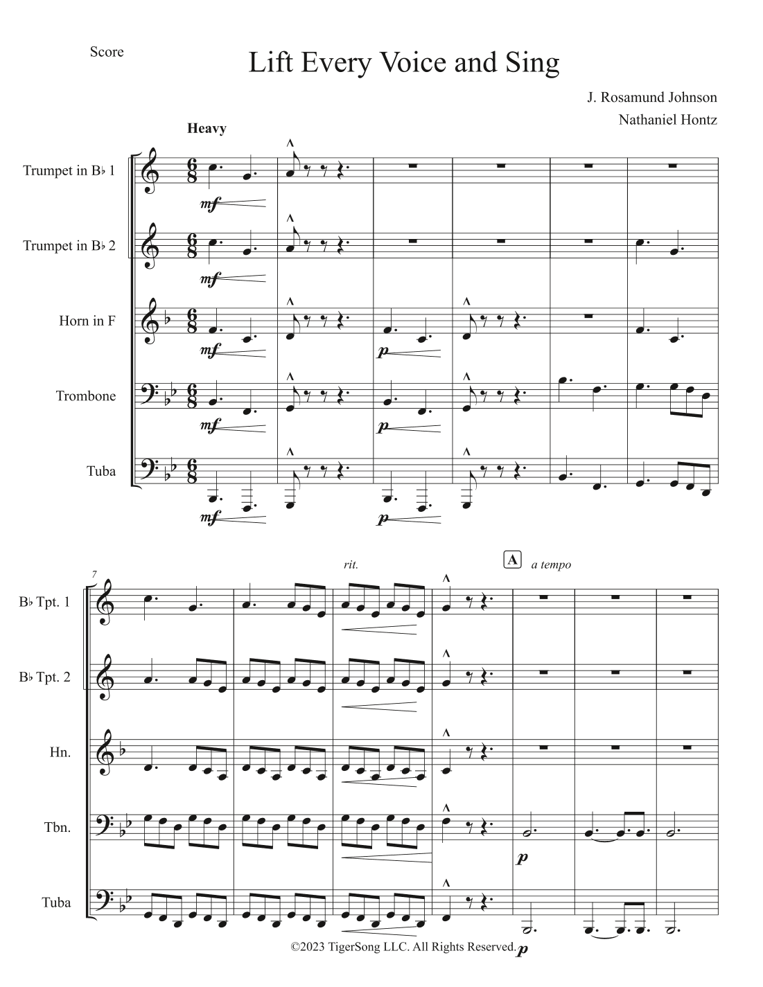 Lift Every Voice and Sing (arr. Nathaniel Hontz)